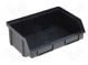 Zásobník  dielenský  čierna  polypropylén  203x140x74mm  -15÷60°C