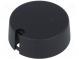 Gombík  s ukazovateľom  plast  Pr.hriad  6mm  Ø40x16mm  čierna