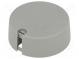 Gombík  s ukazovateľom  plast  Pr.hriad  6,35mm  Ø40x16mm  šedá