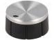 Gombík  s ukazovateľom  hliník,termoplast  Pr.hriad  6mm  čierna
