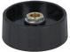 Gombík  bez ukazovateľa  ABS  Pr.hriad  6mm  Ø40x15,5mm  čierna