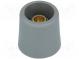 Gombík  bez ukazovateľa  polyamid  Pr.hriad  6mm  Ø16x16mm  šedá