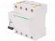SCHNEIDER A9Z21463 Istič RCD  Imen  63A  Irozd  30mA  Póly  4  400VAC  DIN  IP20  1÷25mm2