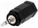 Adaptér  Jack 2,5mm vidlica,Jack 3,5mm zásuvka  stereo