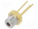 Dióda  laserova  630÷640nm  5mW  7,5/33  THT  2,2÷2,5VDC  červený