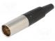 Zástrčka  XLR mini  vidlica  PIN  4  na kábel  spájkovanie  5A