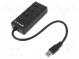 Adaptér USB / Fast Ethernet s hubom USB  USB 3.0  0,15m
