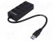 Hub USB  USB A zásuvka x4,USB A vidlica  USB 3.0  s vypínačom