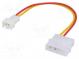 Kábel  napájací  5V 3pin samec,Molex vidlica  0,15m