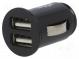 Automobilový napájací zdroj  USB A zásuvka x2  5V/2,1A  čierna