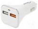 Automobilový napájací zdroj  USB A zásuvka x2  biela