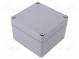 Kryt  univerzálny  X  120mm  Y  122mm  Z  81mm  ALR  hliník  šedá  IP66