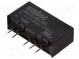 Prevodník  DC/DC  1W  Uvst 4,5÷5,5V  Uvýst 15VDC  Uvýst2 -15VDC