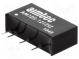 Prevodník  DC/DC  1W  Uvst 10,8÷13,2V  12VDC  Ivýst 83mA  SIP7