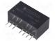 Prevodník  DC/DC  1W  Uvst 9÷18V  Uvýst 5VDC  Uvýst2 -5VDC  SIP8