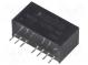 Prevodník  DC/DC  1W  Uvst 9÷18V  Uvýst 15VDC  Uvýst2 -15VDC  SIP8