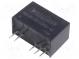 Prevodník  DC/DC  2W  Uvst 4,5÷5,5V  Uvýst 15VDC  Uvýst2 -15VDC