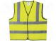 Reflexná vesta  Rozmer  XL  žltá  Upevnenie  suchý zips