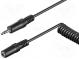 Kábel  Jack 3,5mm zásuvka,Jack 3,5mm vidlica  5m  čierna  PVC
