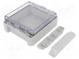 Kryt  univerzálny  X  125mm  Y  151mm  Z  60mm  BOCUBE  polykarbonát