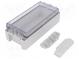 Kryt  univerzálny  X  80mm  Y  191mm  Z  60mm  BOCUBE  polykarbonát
