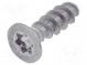 Vrut  pre plasty  2,5x8  Hlavica  kužeľová  Torx®  TX08  BN  2043