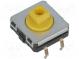 Mikrospínač TACT  SPST-NO  Polohy 2  0,05A/24VDC  THT  žiadne