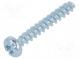 Vrut  pre plasty  3x20  Hlavica  valcová  plochá,Torx®  0,8mm,TX10