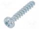 Vrut  pre plasty  4x16  Hlavica  valcová  plochá,Torx®  1,2mm,TX20