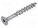Vrut  do dreva  5x40  Hlavica  kužeľová  Torx®  TX20  kalená oceľ