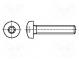Skrutka  M6x12  Hlavica  valcová  Torx®  oceľ  zinok  TX30