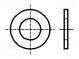 Podložka  guľatá  M7  D=14mm  h=1,6mm  oceľ  Povlak  zinok  DIN  125A