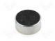Kapacitný mikrofón  Ø9,7x4,5mm  2,2kΩ  600uA  1,5÷10V  SNR 60dB