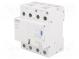 Relé  inštalačné  bistabilné  3PST-NO + SPST-NC  Ucievky 24VAC