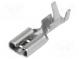 Faston  plochý  4,8mm  0,5mm  samica  0,5÷1,25mm2  krimpovacie