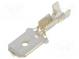 Faston  plochý  6,3mm  0,8mm  samec  0,5÷1mm2  krimpovacie  priamy