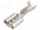 Faston  plochý  6,3mm  0,8mm  samica  0,5÷1mm2  krimpovacie  priamy