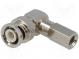 Zástrčka  BNC  vidlica  uhlové, 90°  na závit (twist-on)