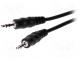 Kábel  Jack 3,5mm vidlica,z oboch strán  5m  čierna