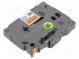 Páska  12mm  5m  oranžová  Farba znaku  čierna