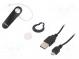 Slúchadlá bluetooth s mikrofónom  čierna  Bluetooth 4.2 + EDR
