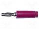 Zástrčka  banánik 4mm  banánová zástrčka 4 mm  15A  1kVAC  mosadz