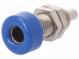 Zásuvka  banánik 4mm  32A  70VDC  modrý  poniklovaná  -25÷90°C