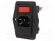 Konektor  napájacie AC  zásuvka  vidlica  10A  250VAC  IEC 60320