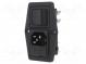 Konektor  napájacie AC  zásuvka  vidlica  10A  250VAC  IEC 60320