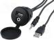 Adaptér USB/AUX  USB A zásuvka,Jack 3,5mm 4pin zásuvka  2m