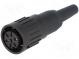 Zástrčka  DIN  zásuvka  PIN 7  Usporiad.kol 360°  priamy  na kábel
