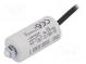 Kondenzátor  pre motory, pracovný  6uF  420VAC  Ø30x57mm  ±5%