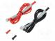 Súprava meracích káblov  Imen  15A  Dĺž  1,5m  čierna a červená