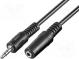 Kábel  Jack 3,5mm zásuvka,Jack 3,5mm vidlica  3m